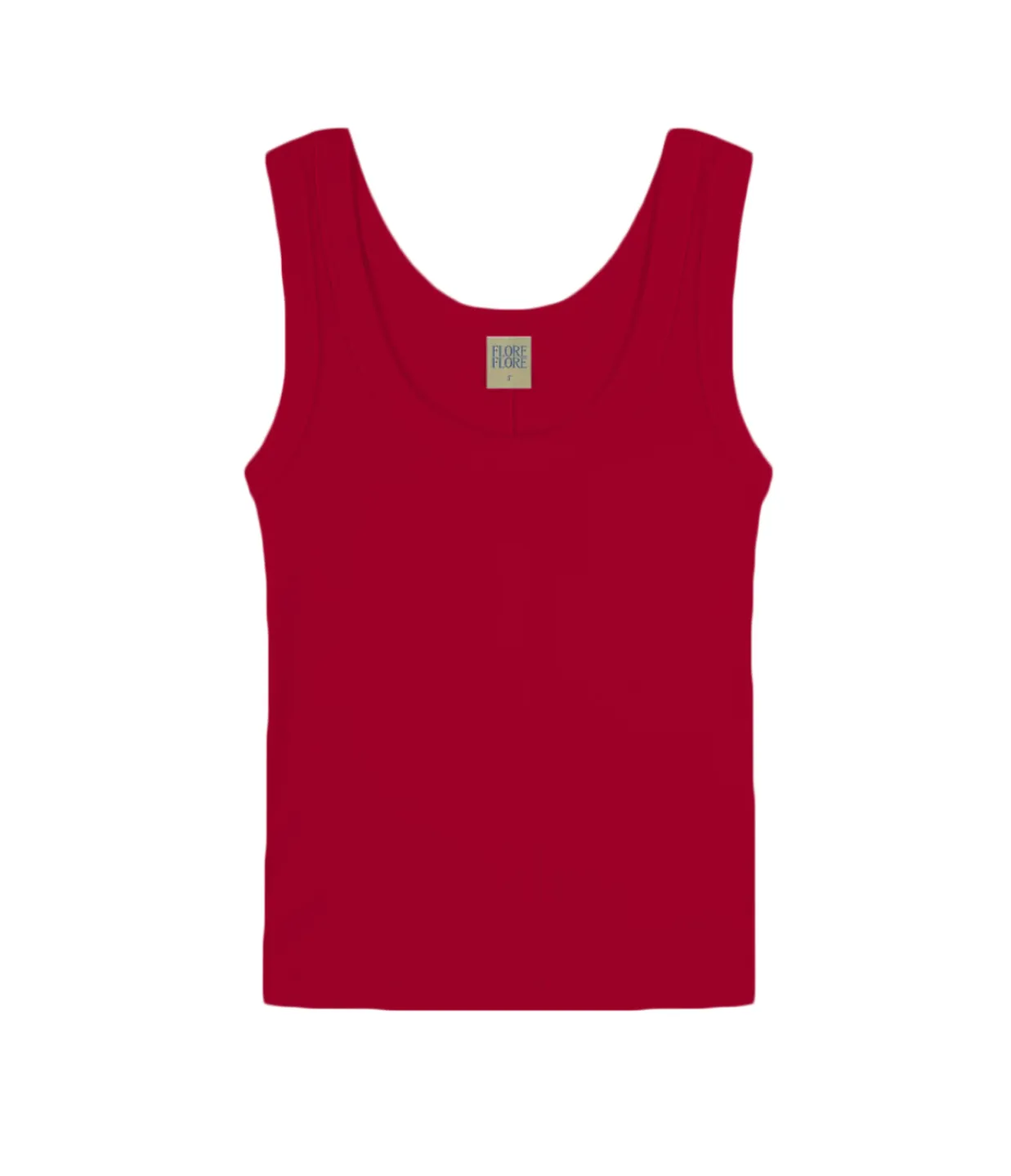 Flore Flore Hillie Scoop Neck Tank in Red Best Sale