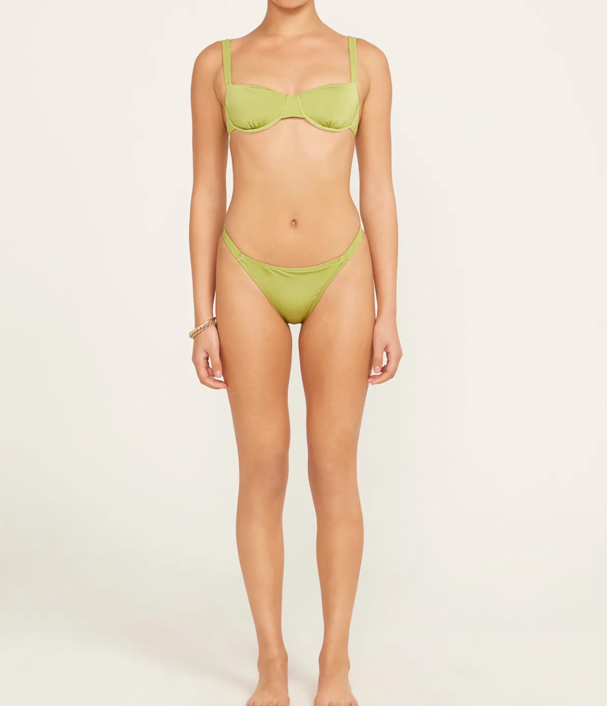 Peony Holiday Bikini Bottom in Pistachio Online