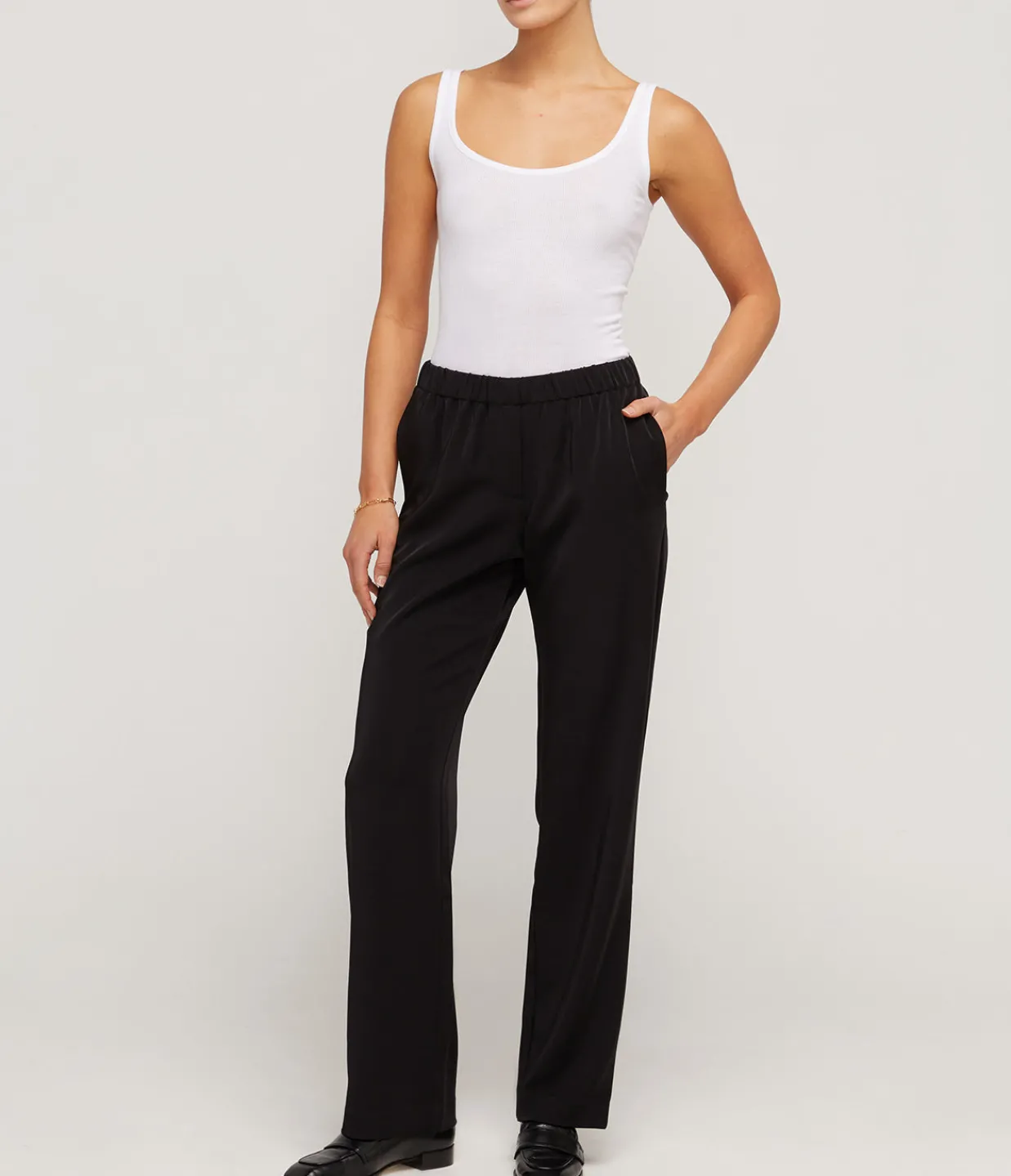 Samsoe Samsoe Hoys Straight Pants in Black Store