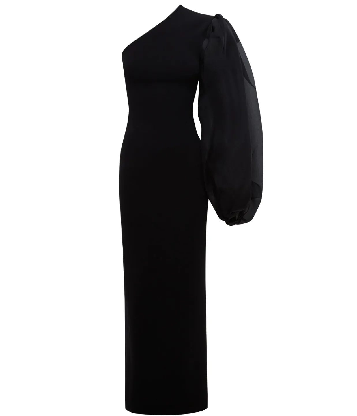 Solace London Hudson Crepe Knit Maxi Dress in Black Cheap