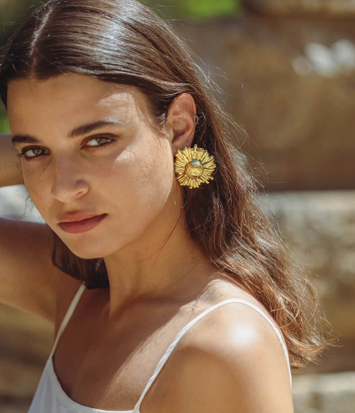 YSSO Ilios Earrings in Gold Cheap