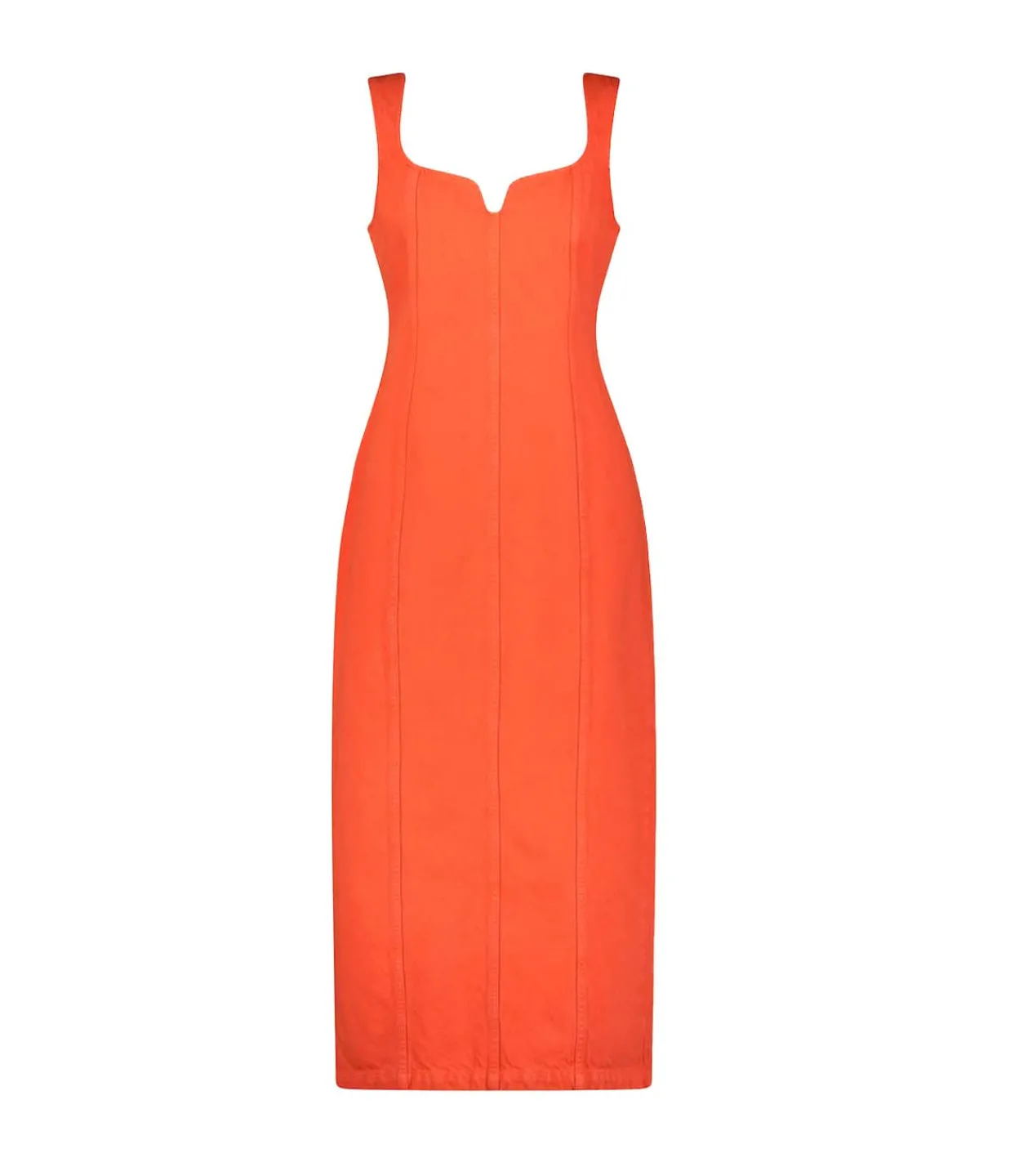Mara Hoffman Indya Denim Maxi Dress in Poppy Clearance