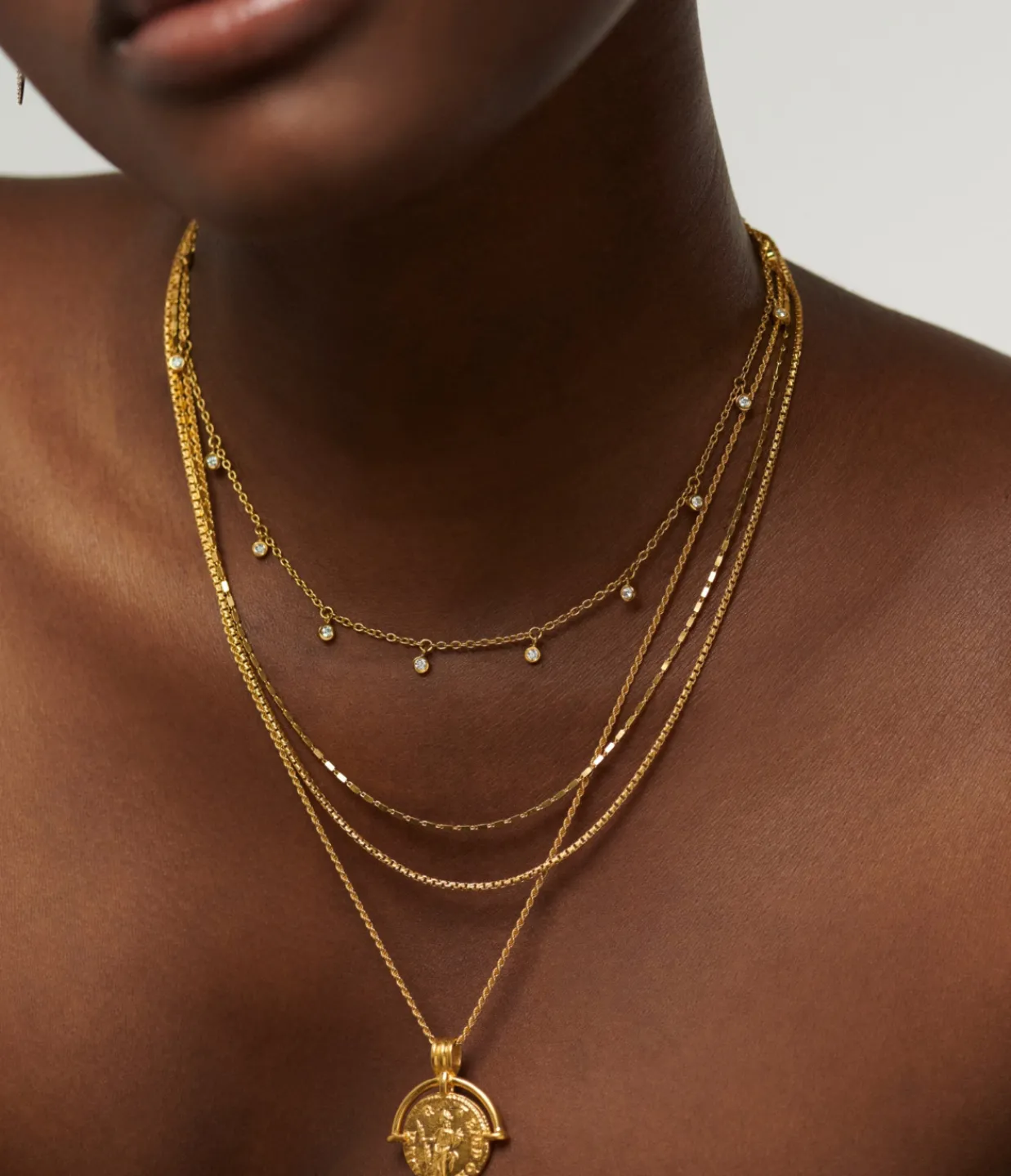 Missoma Interstellar Drop Choker in Gold Hot
