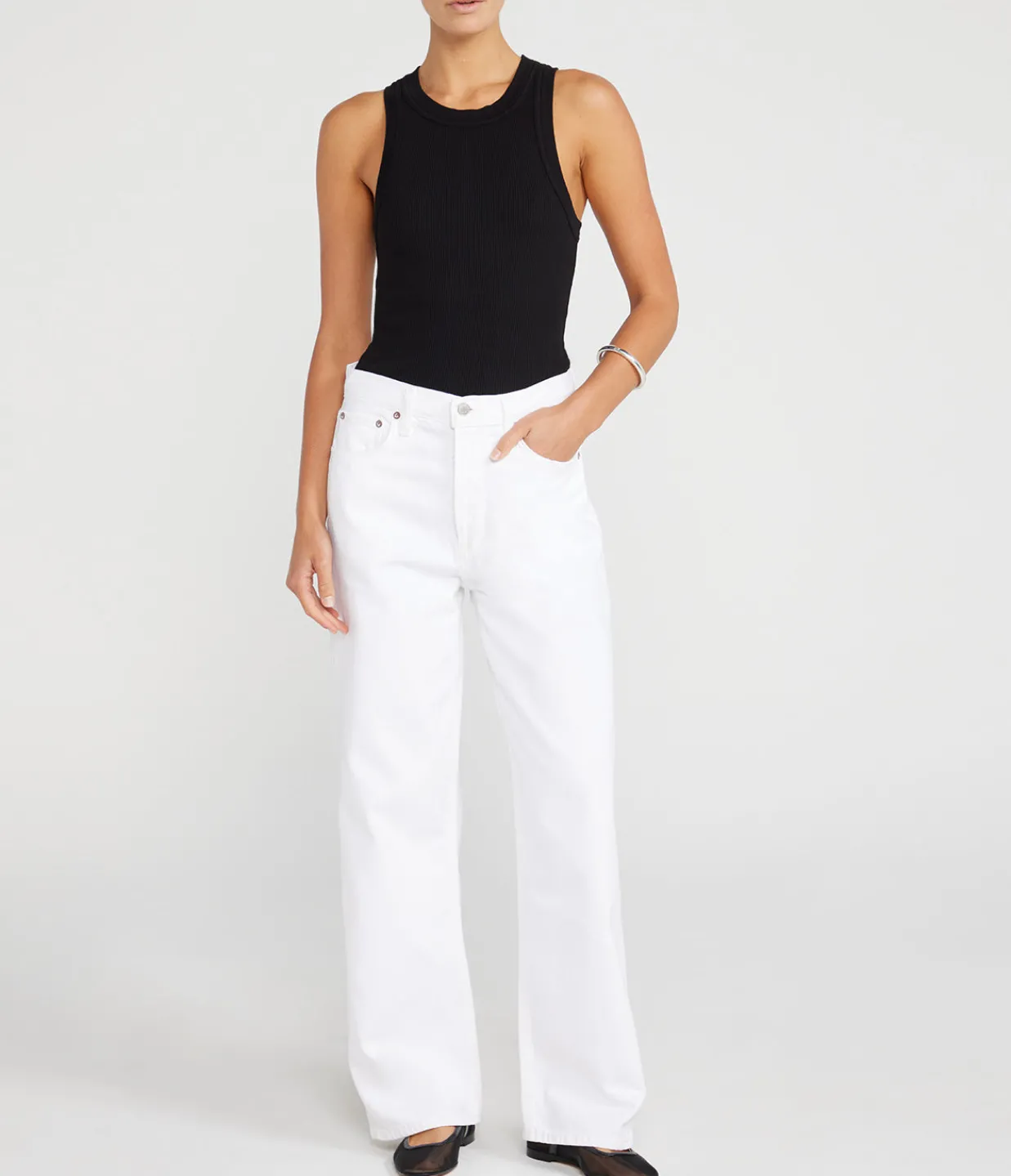 Citizens of Humanity Isabel Rib Tank in Black Discount