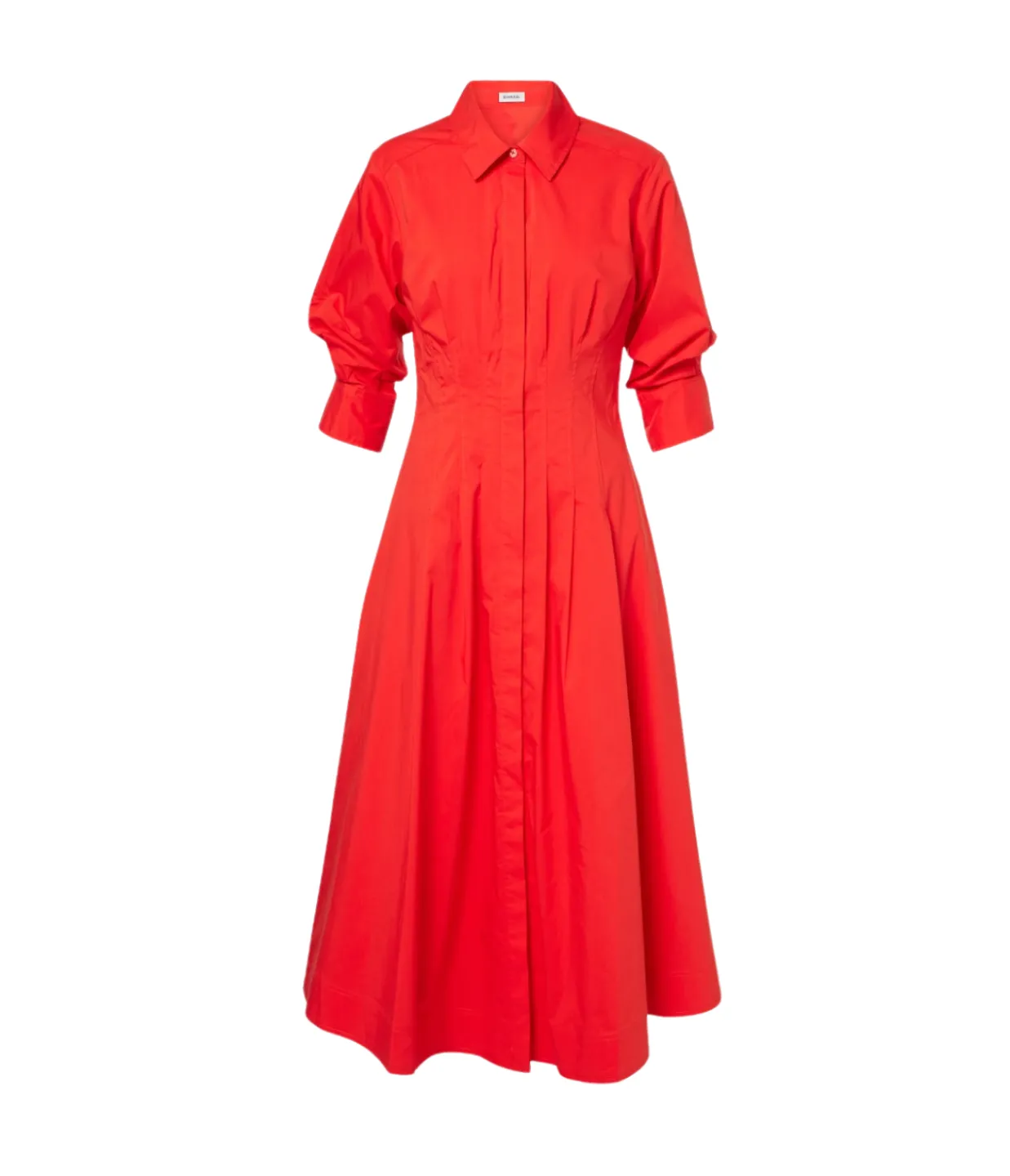 Simkhai Jazz Pintuck Midi Dress in Fiery Red Best