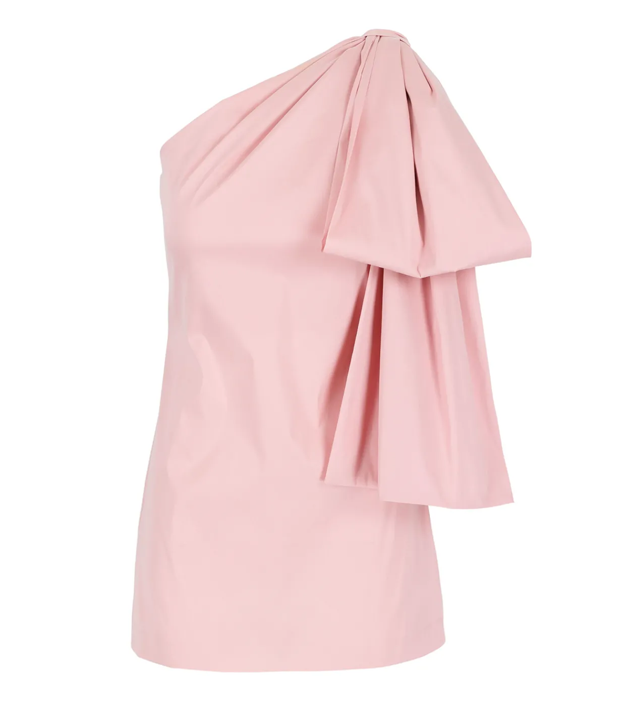 Bernadette Josselin One Shoulder Mini Dress in Warm Pink Clearance