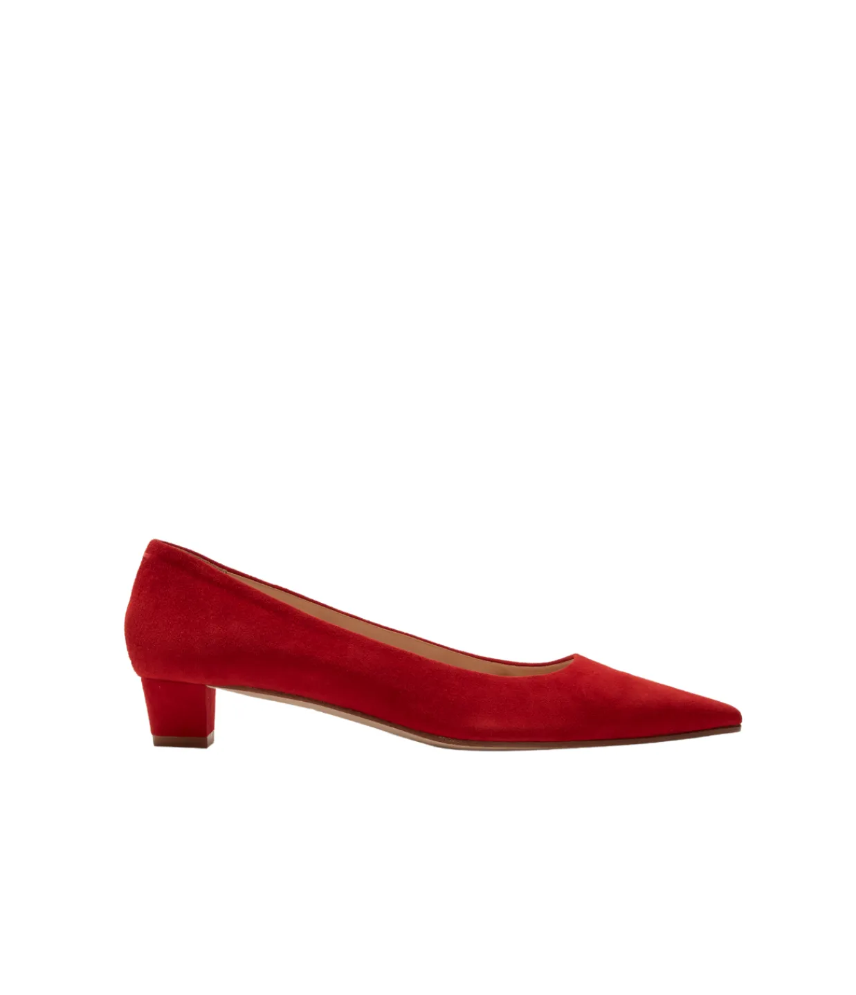 Aeyde Judi Suede Pump in Red Outlet