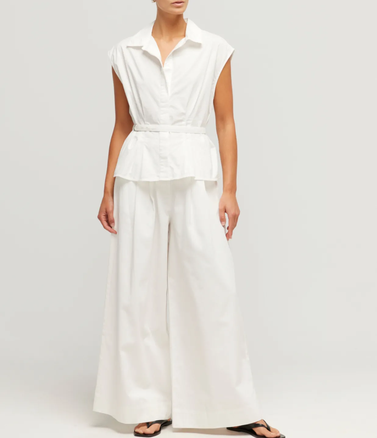 Posse Juno Belted Shirt in White Online