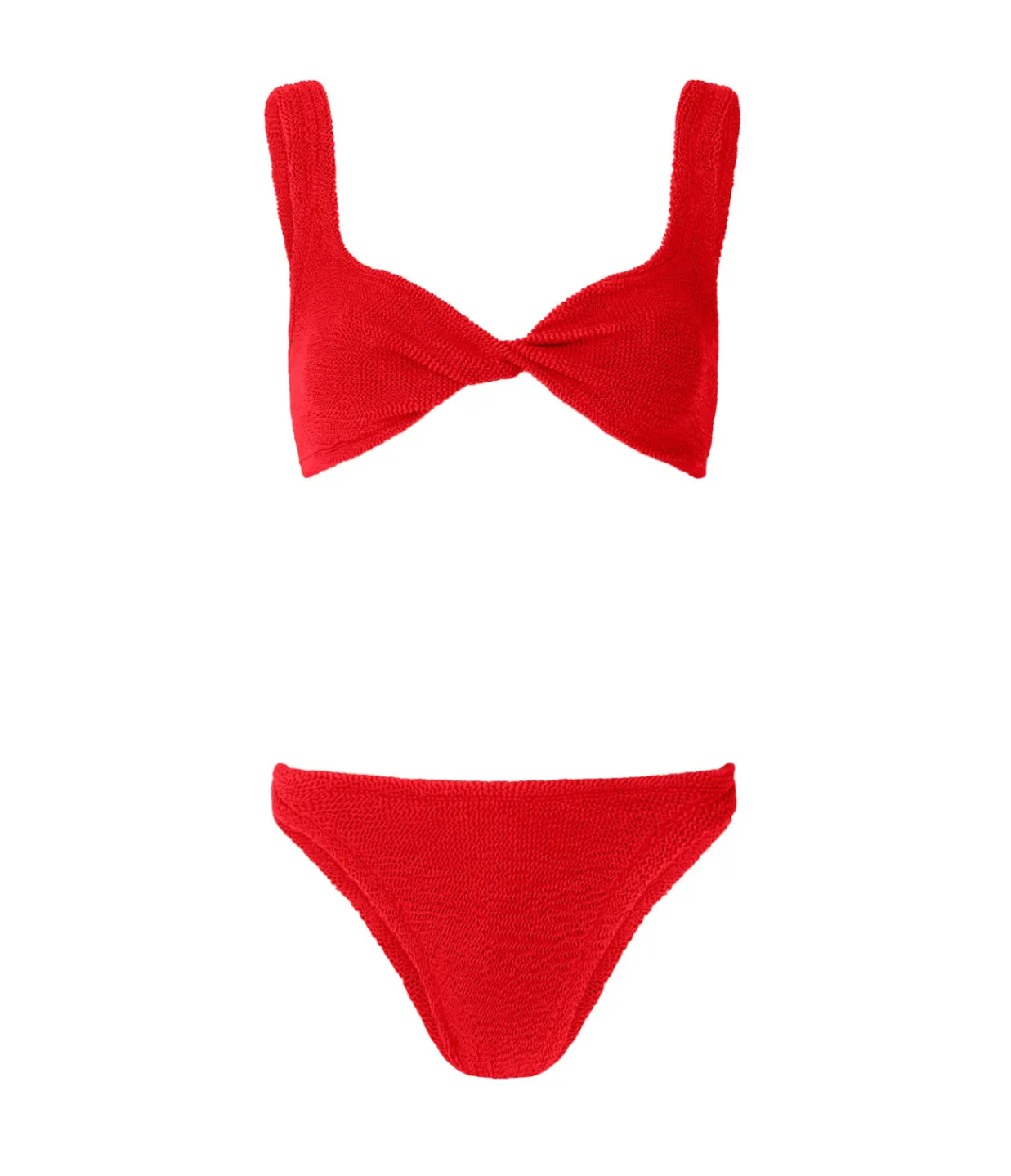 Hunza G Juno Twist Bikini in Red Best Sale