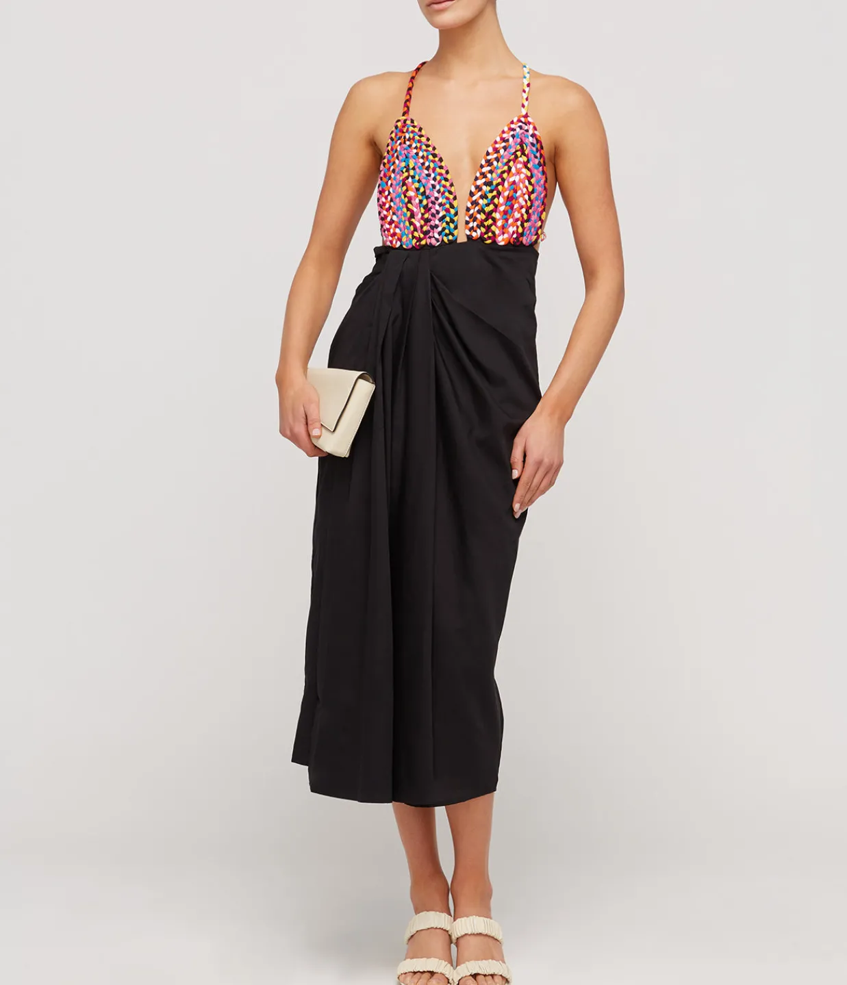 Mara Hoffman Jutta Two Tone Dress in Multicolour Cheap
