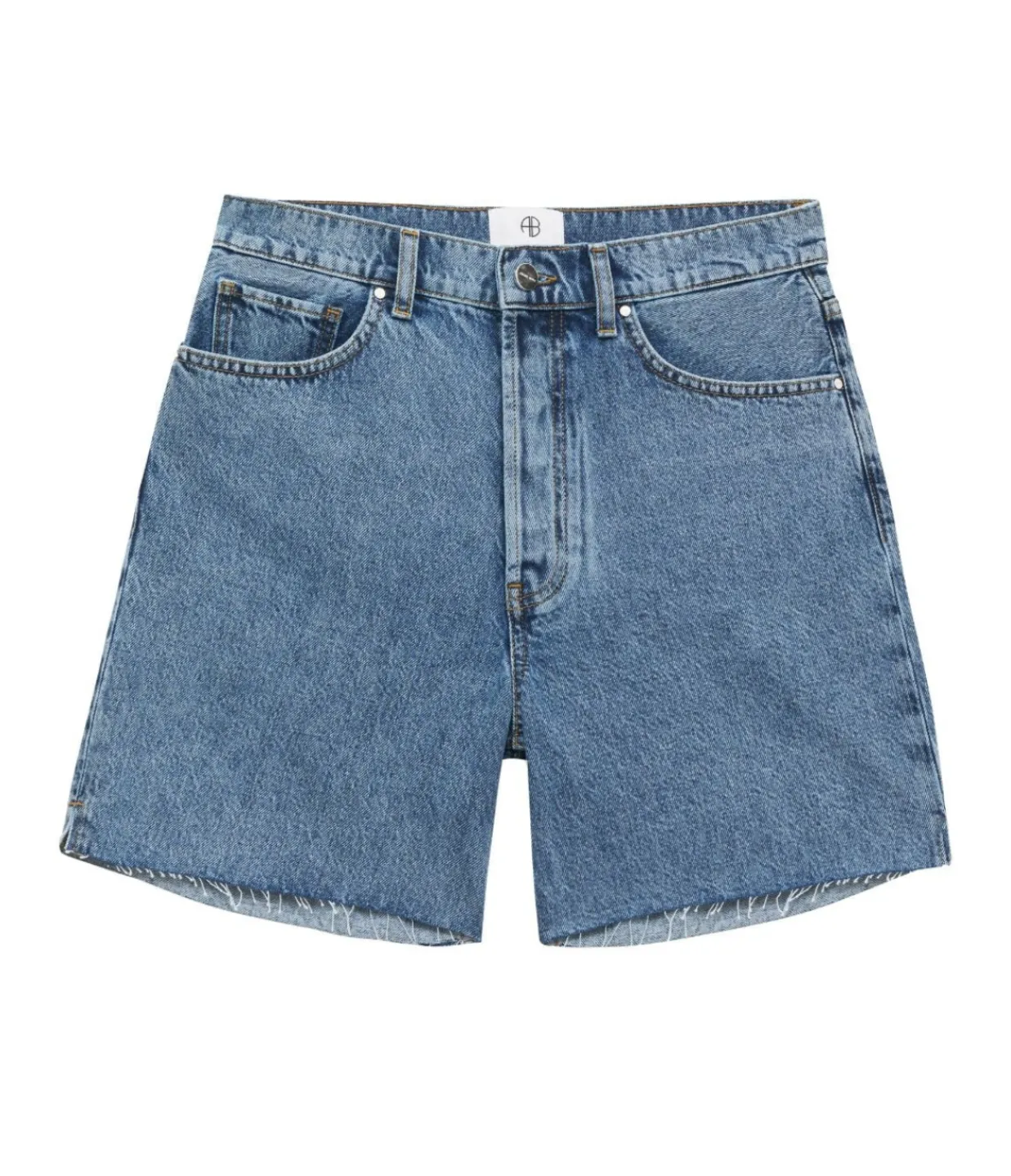 Anine Bing Kat Short in Medium Indigo Flash Sale