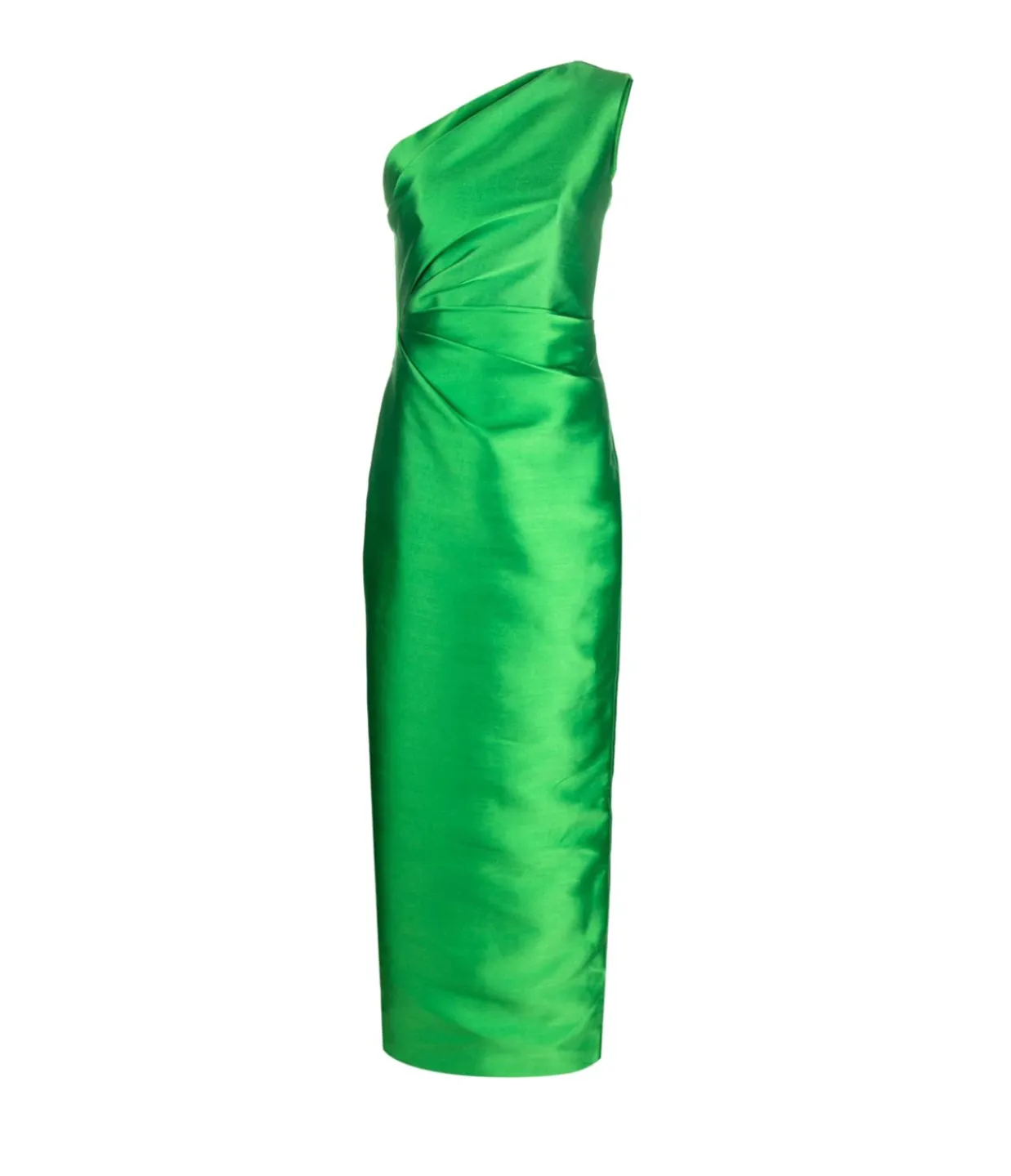 Solace London Kira Twill Maxi Dress in Bright Green Best