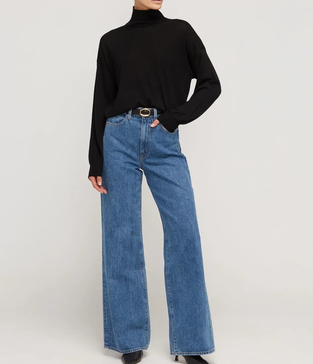 Samsoe Samsoe Kleo Turtleneck Knit in Black Best Sale