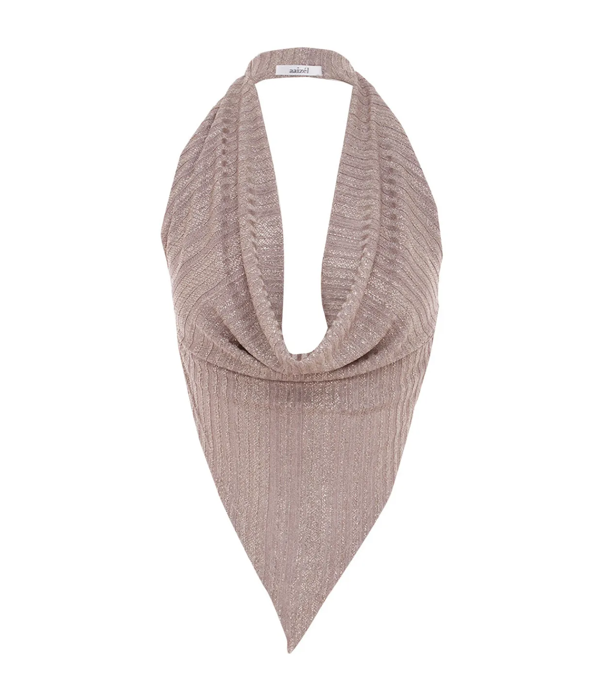 Aaizel Knit Scarf Top in Antique Silver Sale