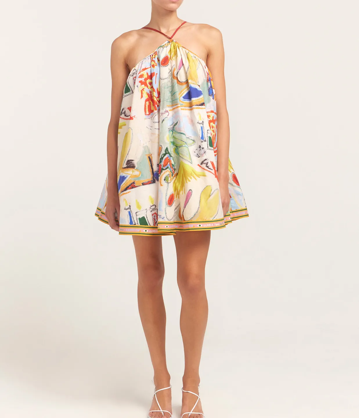ALEMAIS La Charrasca Mini Dress in Multi Cheap