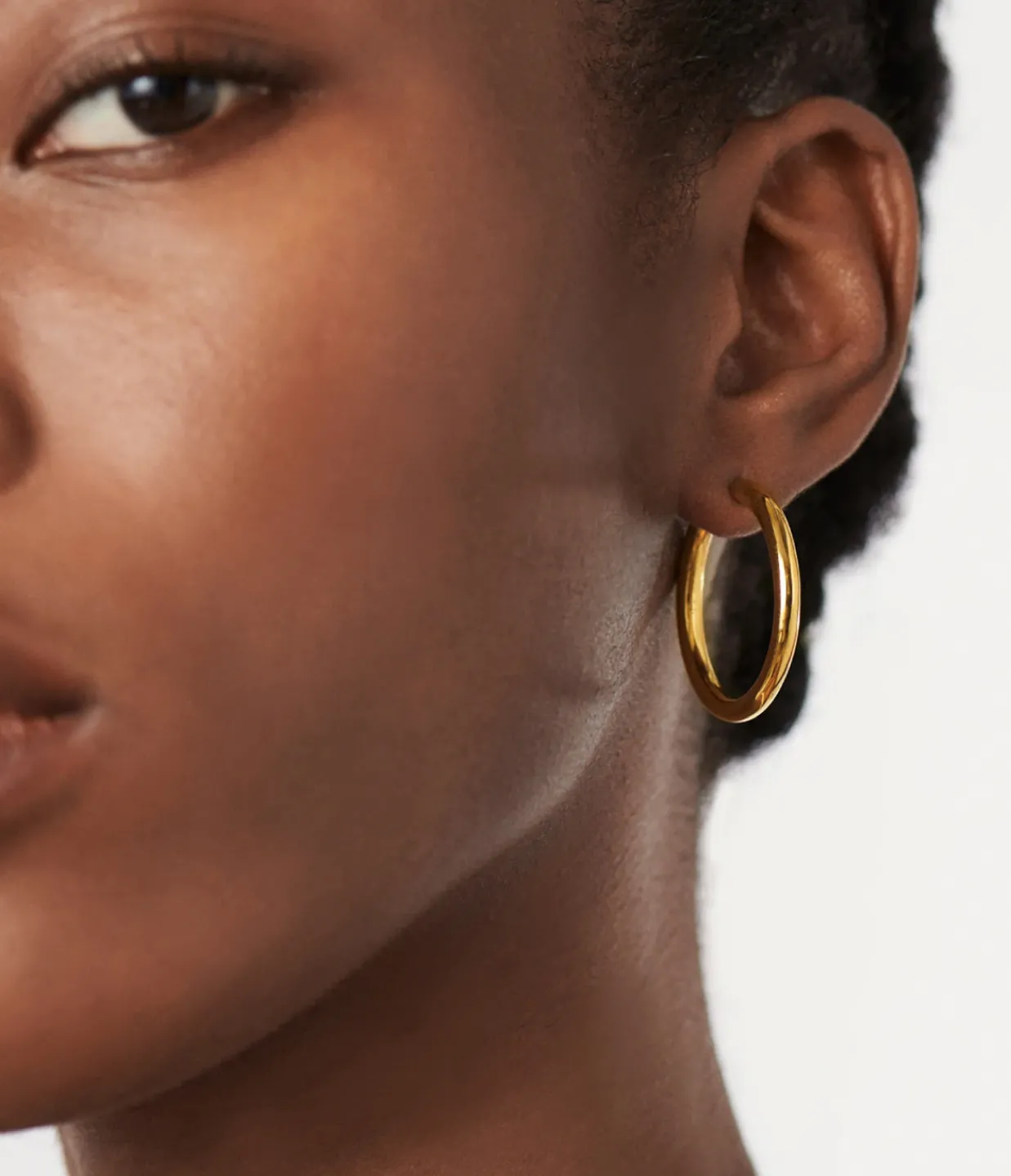 Missoma Large Tunnel Hoop in Gold New