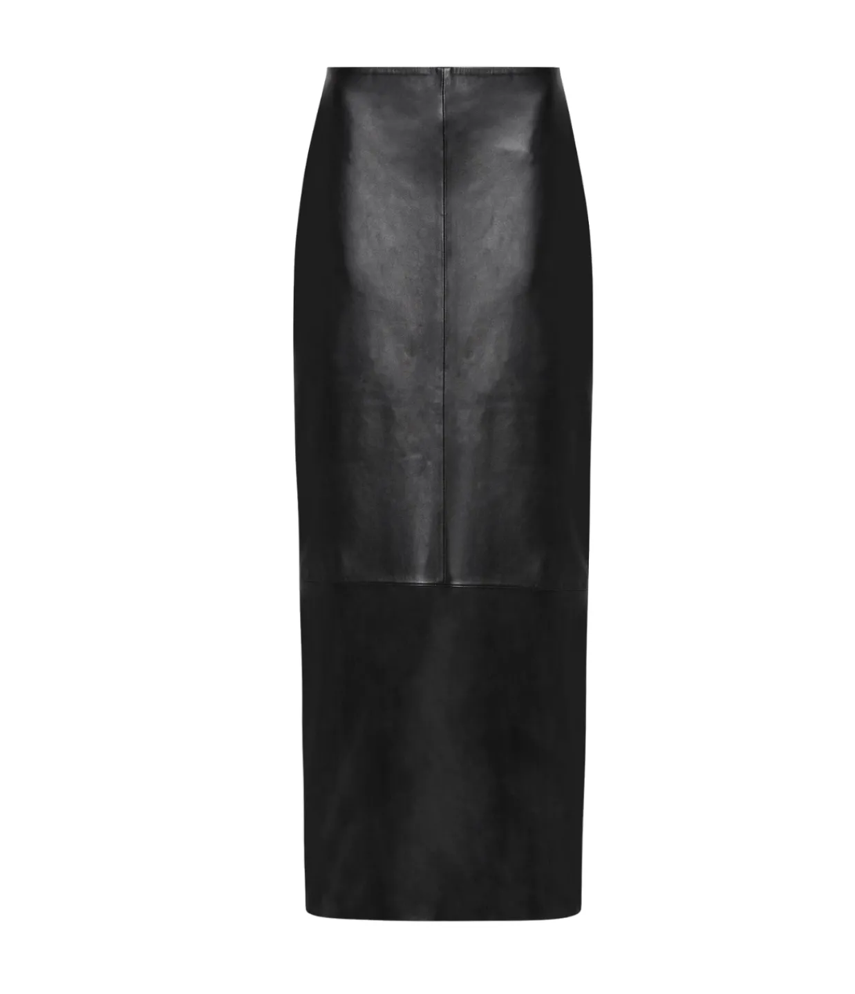 St Agni Leather Column Skirt in Black Cheap