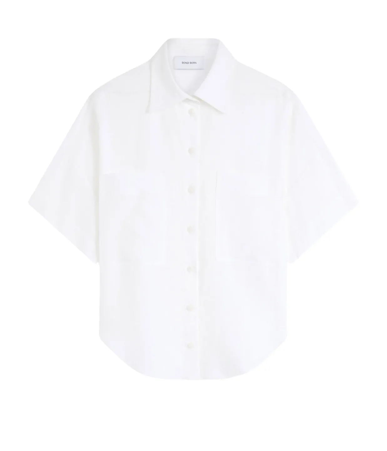 Bondi Born Leiden Short Sleeve Shirt in White Best