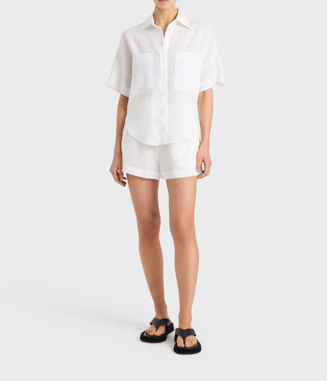 Bondi Born Leiden Short Sleeve Shirt in White Best