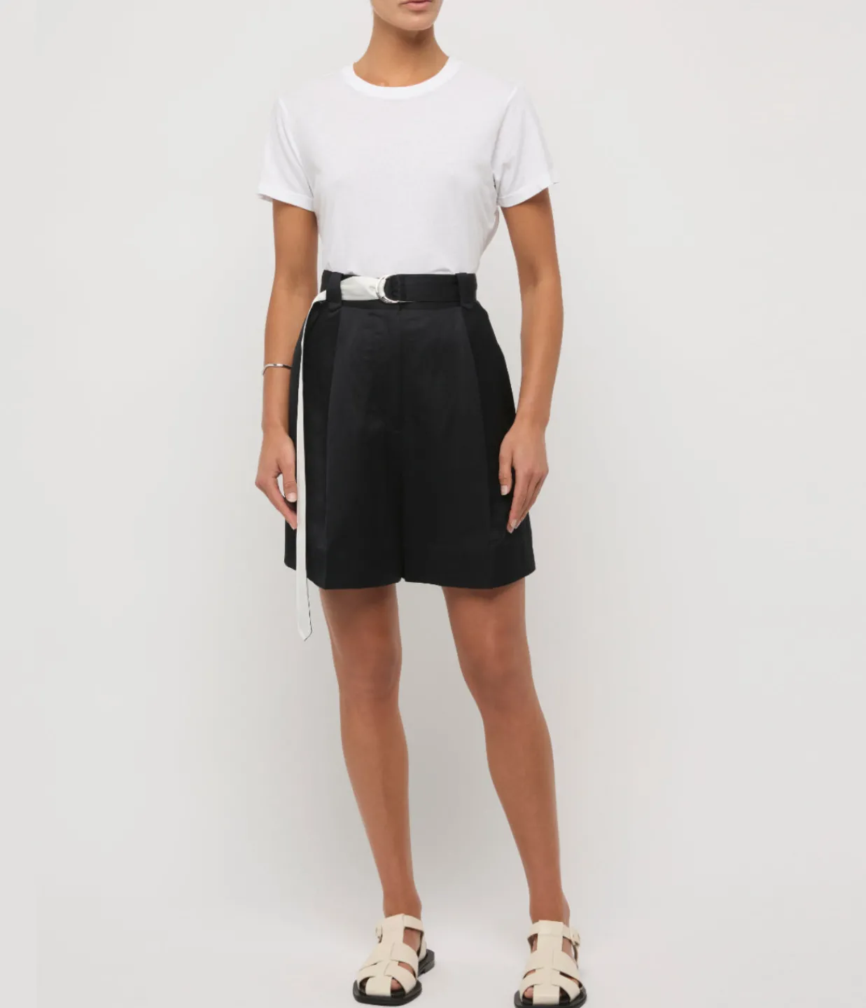 Lee Mathews Libertine Belted Waist Short in Midnight Best