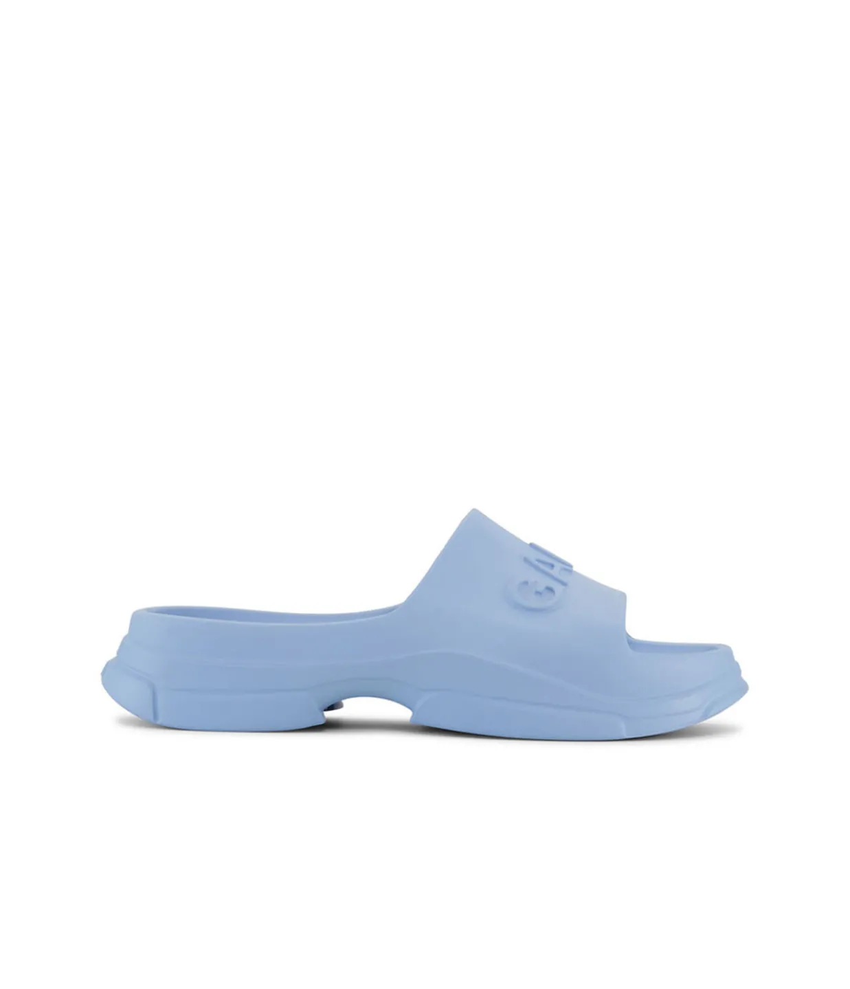 Ganni Light Weight Pool Slide in Baby Blue Hot