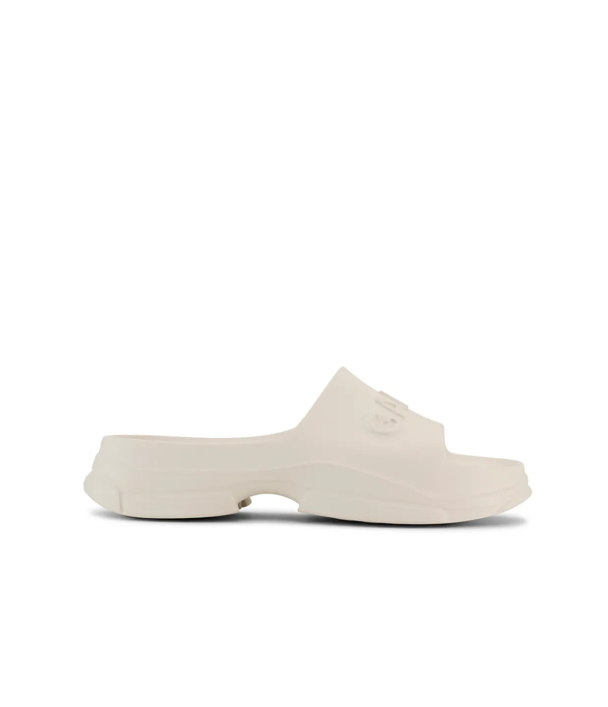 Ganni Light Weight Pool Slide in Egret Cheap