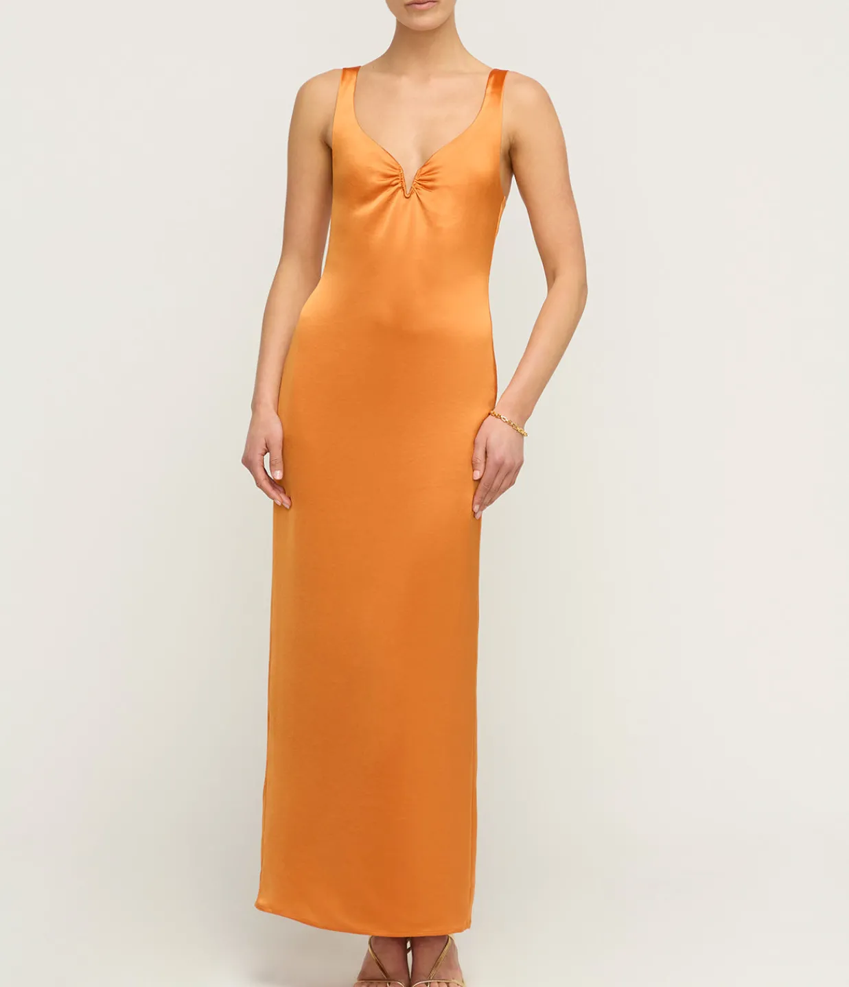 Anna Quan Liliana Midi Dress in Kumquat Online