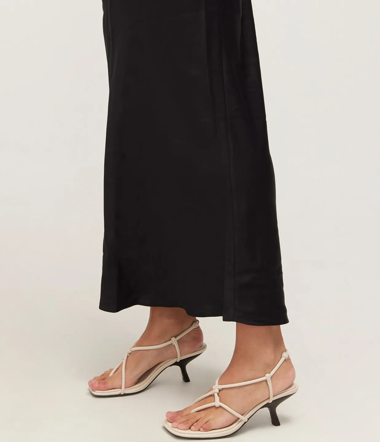 La Tribe Lily Strappy Heel in Milk Cheap