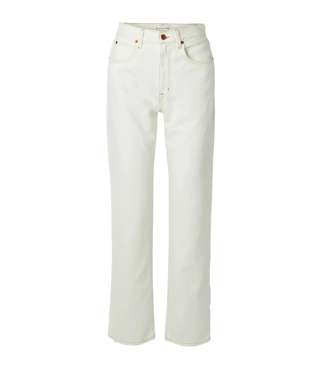 SLVRLAKE London High Rise Straight in Natural White Best