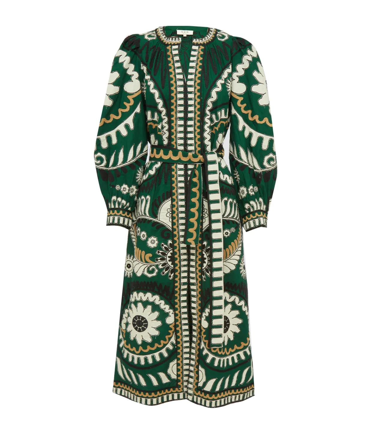 Sea NY Long Sleeve Caftan in Charlough Print Shop