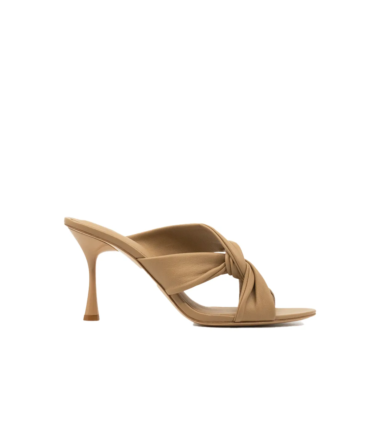 Studio Amelia Loop Knotted Heel in Beige Discount