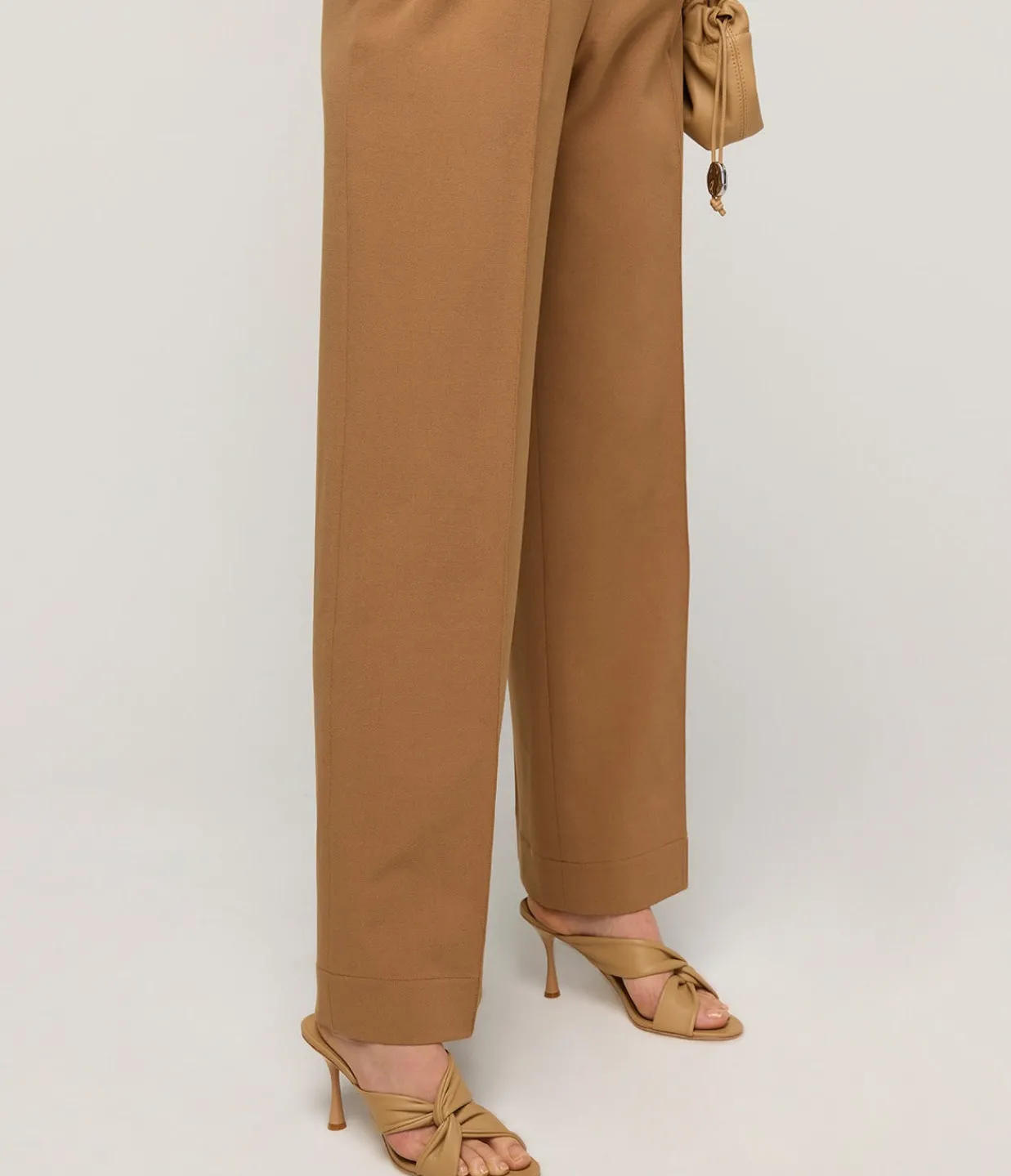 Studio Amelia Loop Knotted Heel in Beige Discount