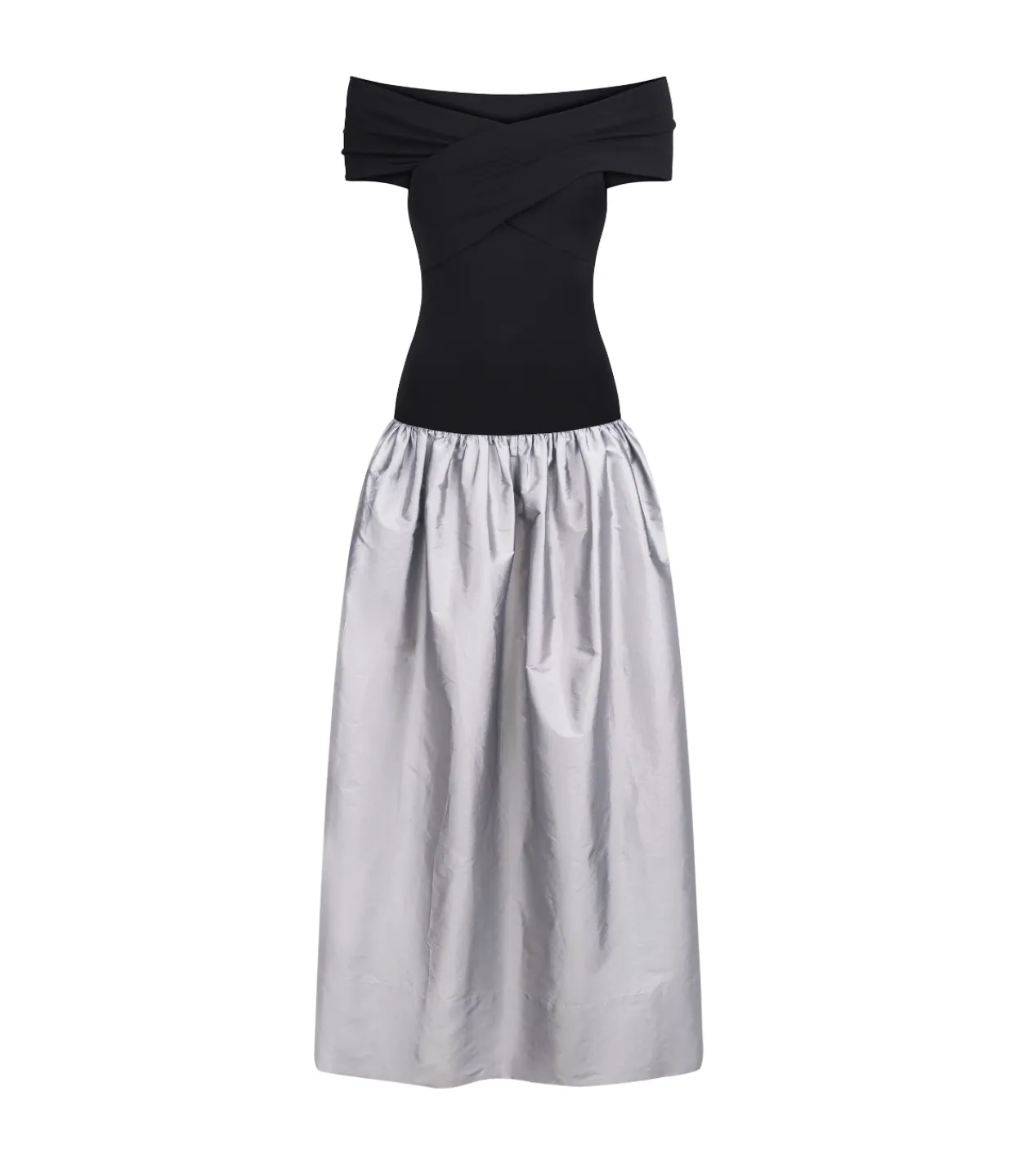 Anna October Lorraine Maxi Dress in Silver Store