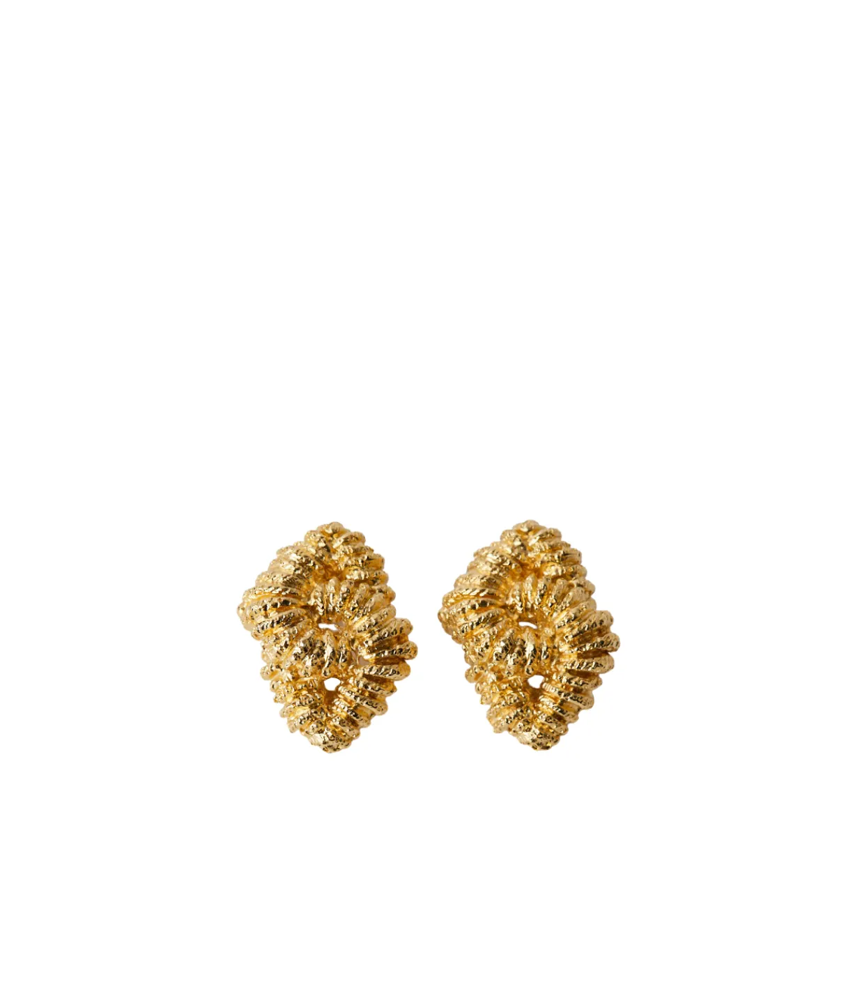 Paola Sighinolfi Loto Earrings in Gold Shop