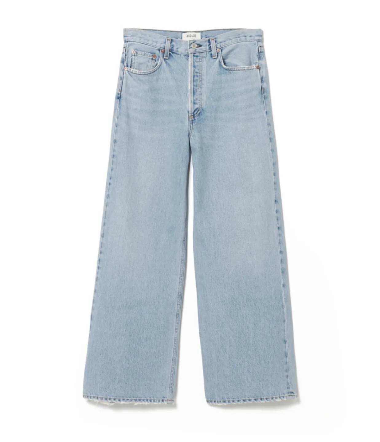Agolde Low Slung Baggy Jean in Force Hot