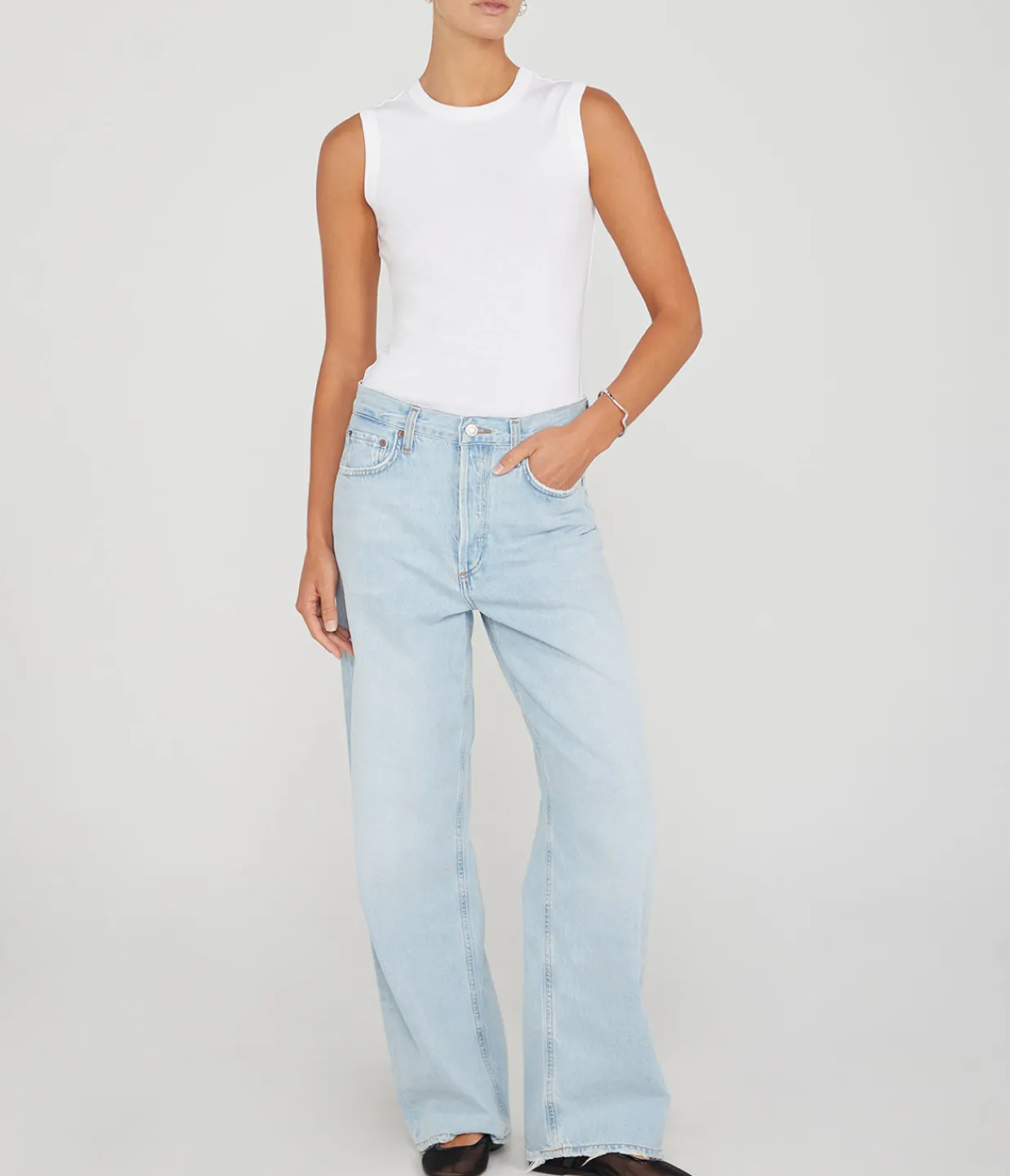 Agolde Low Slung Baggy Jean in Fragment Fashion