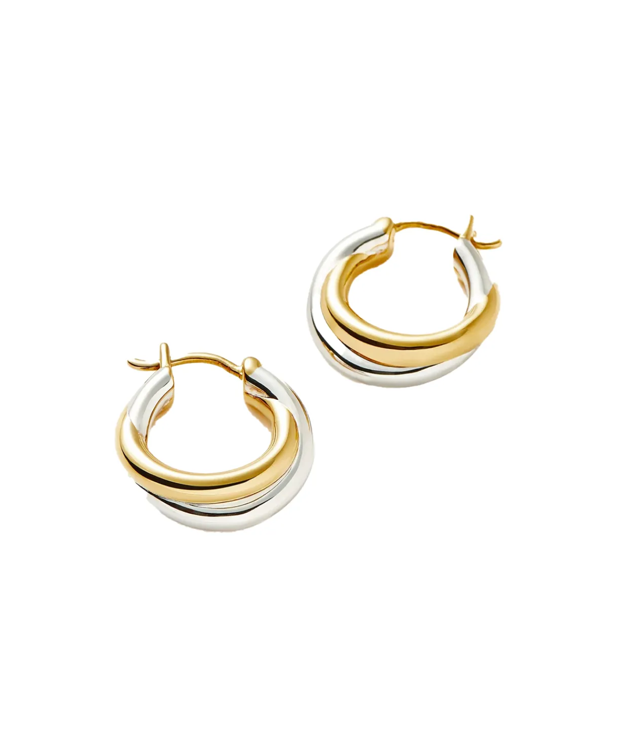Missoma Lucy Williams X Mini Entwine Mixed Metal Hoops Discount