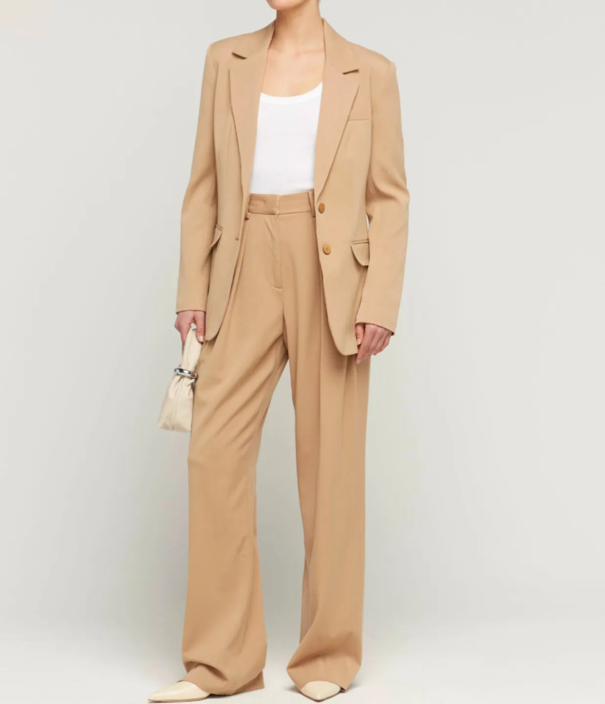 Staud Luisa High Waisted Pant in Camel Outlet