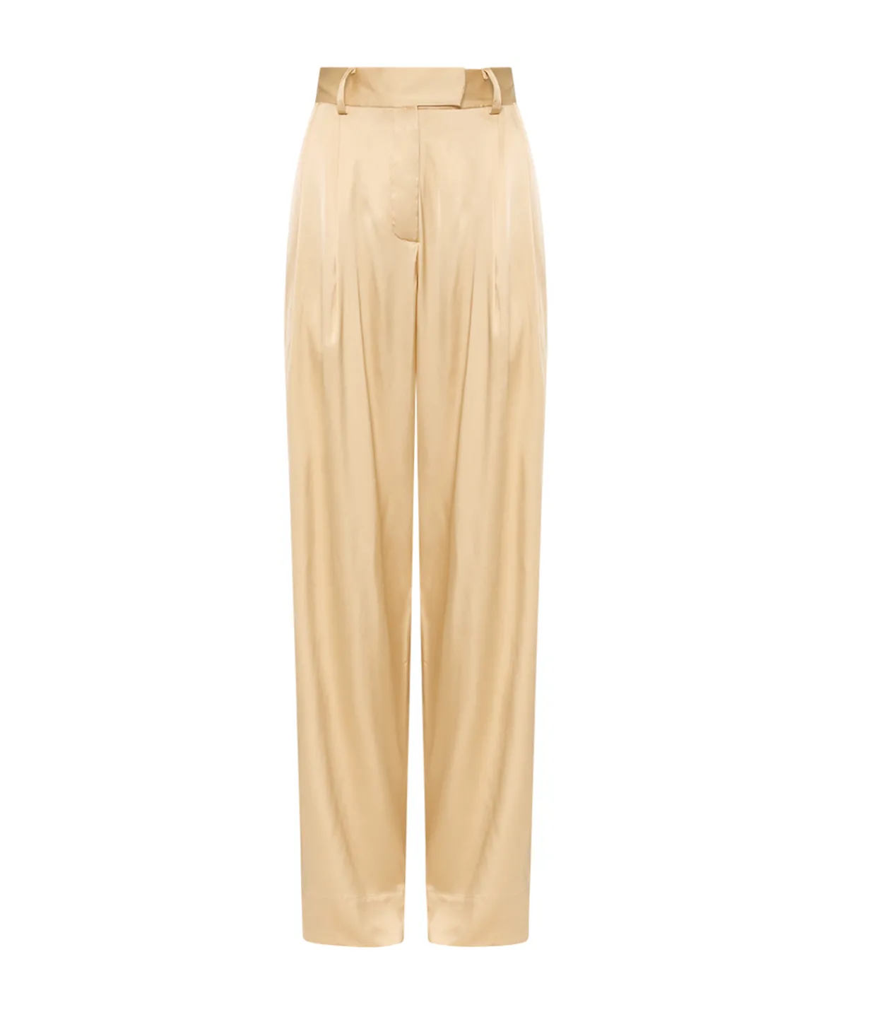 Esse Studios Lumiere Crepe Satin Trouser in Golden Citrine Hot