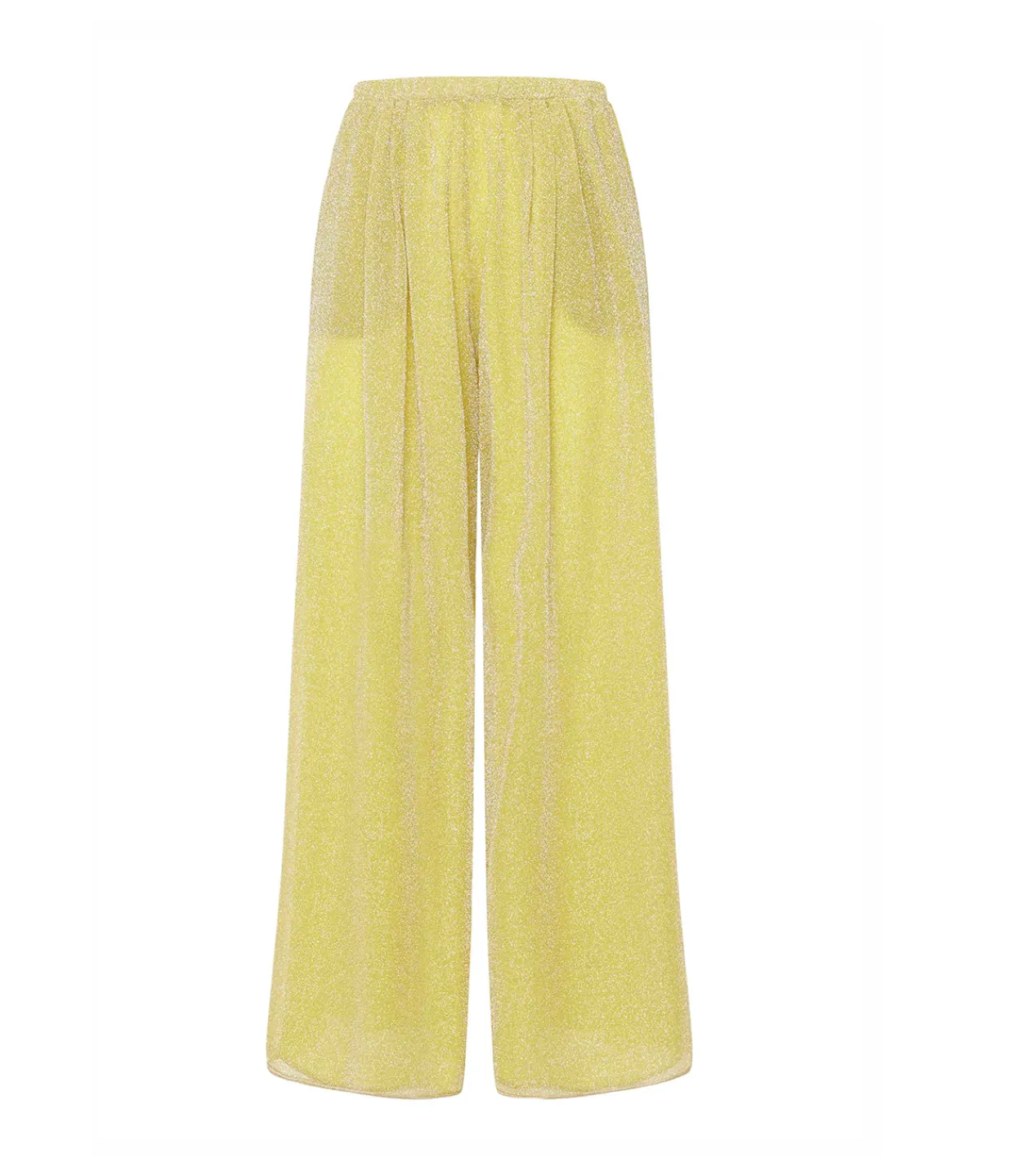 Oseree Lumiere Wide Leg Pants in Citron Cheap