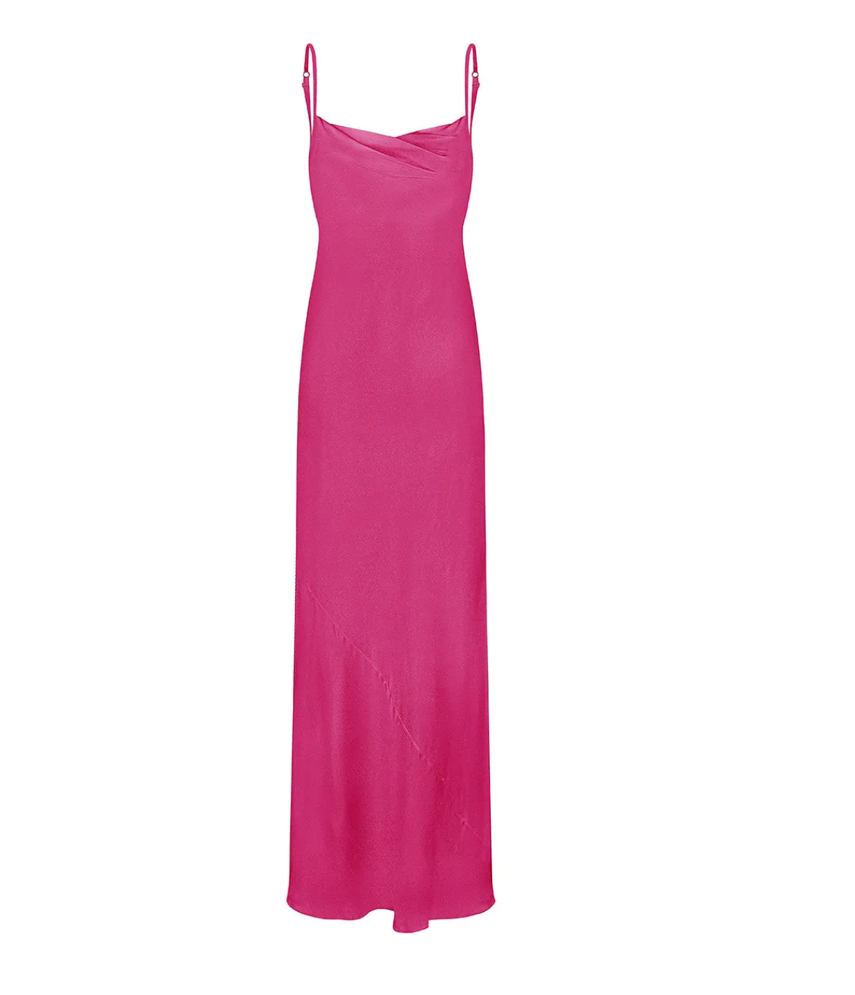 Anna October Luna Cowl Neck Maxi Dress in Magenta Best