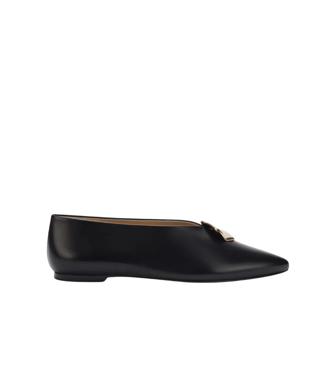 Mercedes Castillo Luna Flat in Black Fashion