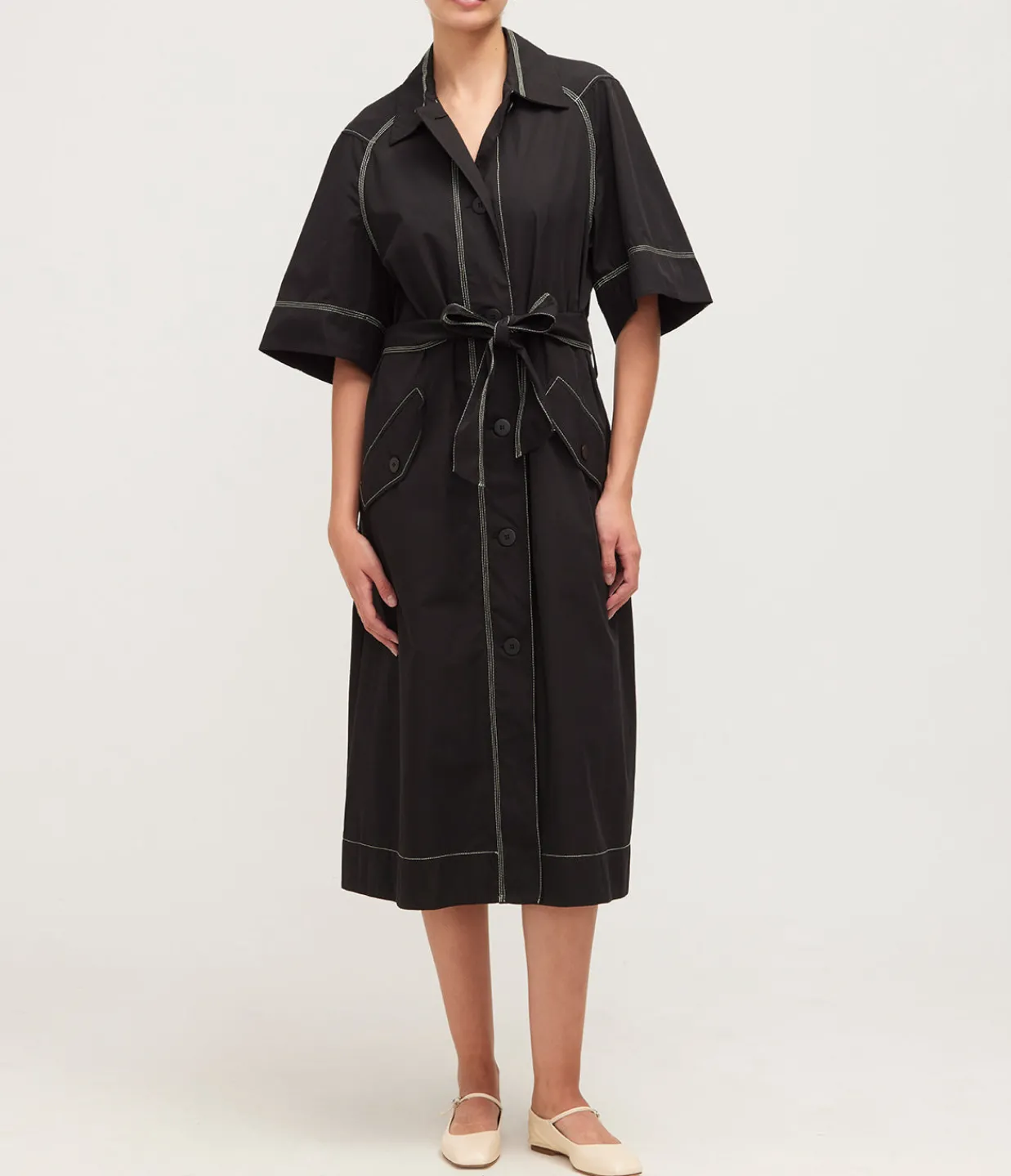 Lee Mathews Maddy Dress in Black Best Sale