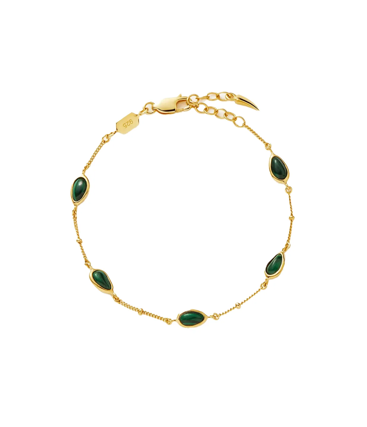 Missoma Magma Gemstone Charm Bracelet in Gold Store