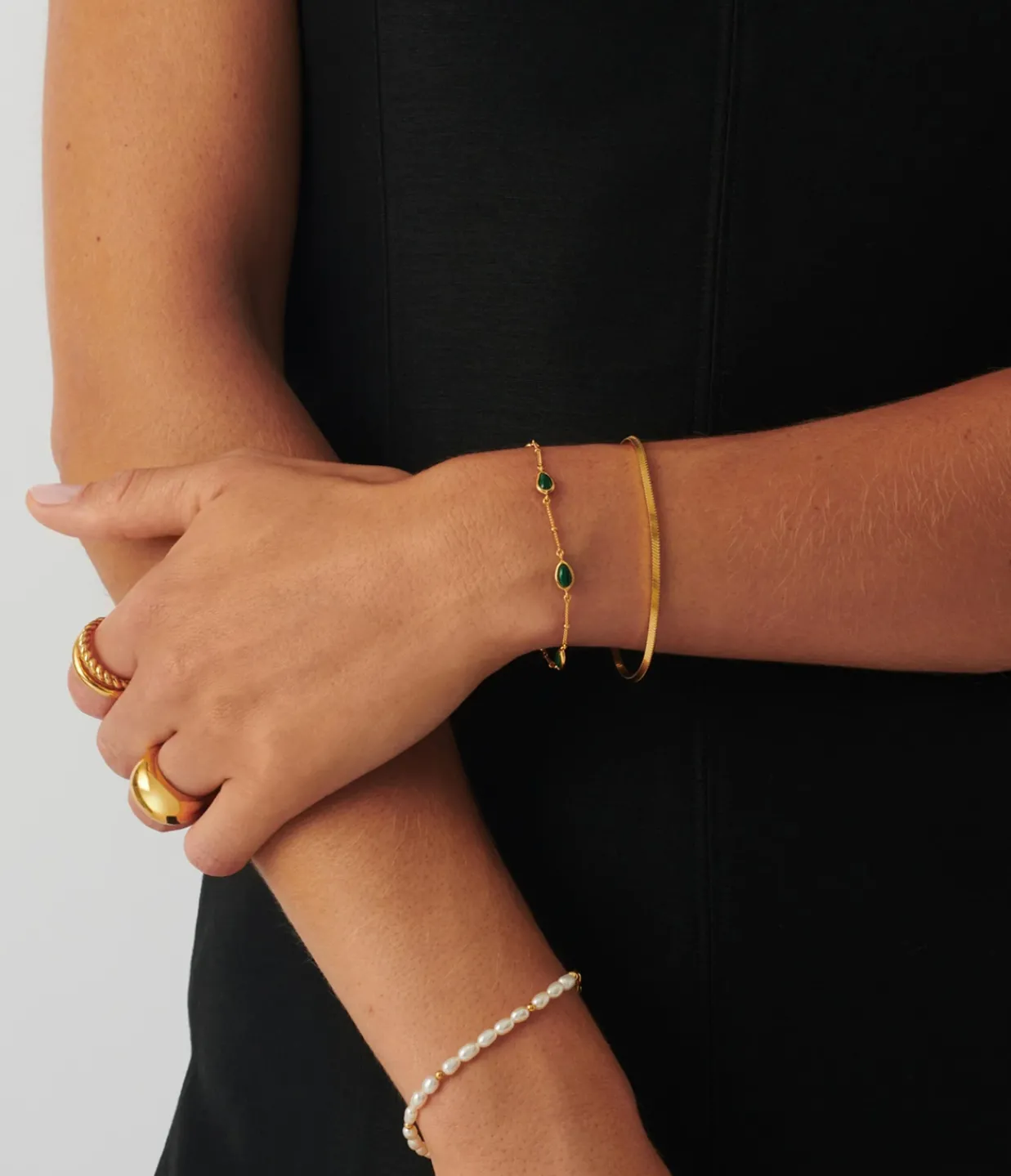 Missoma Magma Gemstone Charm Bracelet in Gold Store