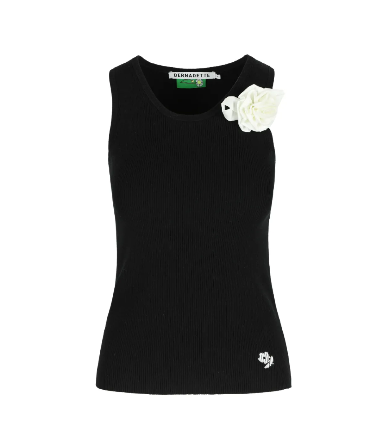 Bernadette Marcel Knit Scoop Tank in Black Hot