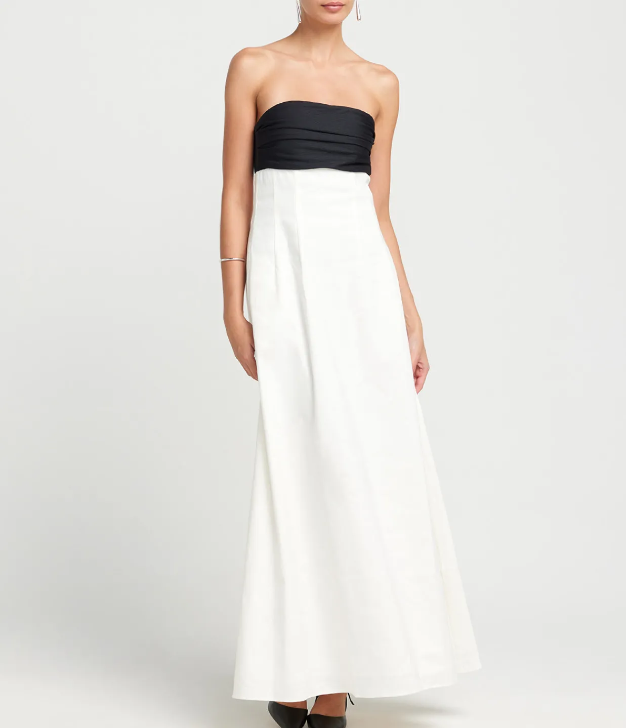 Anna Quan Marcia Maxi Linen Dress in Ivory Best Sale