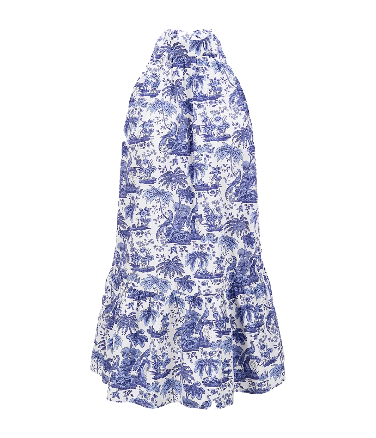 Staud Marlowe Mini Dress in Blue Toile Best Sale