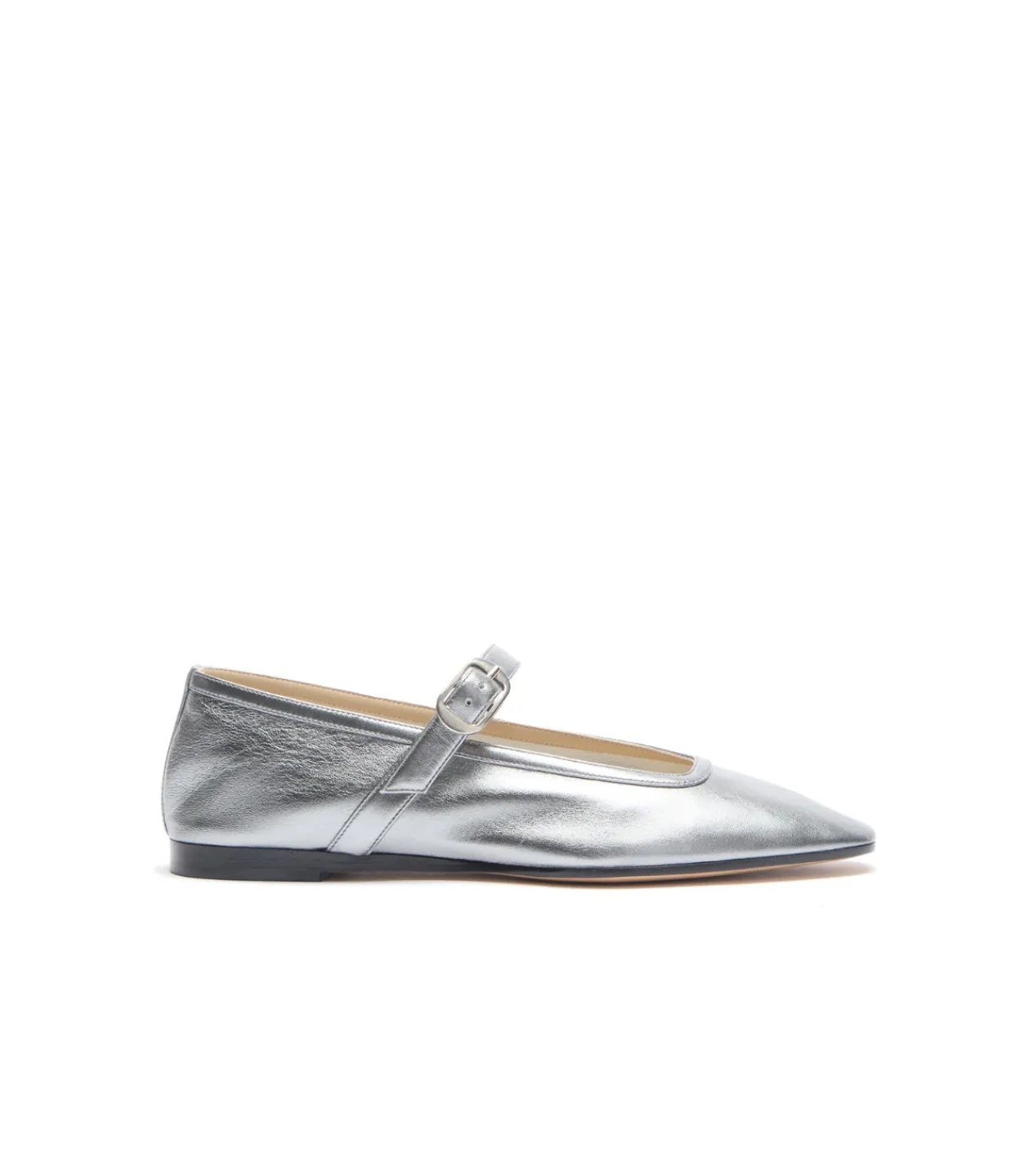 Le Monde Beryl Mary Jane Ballet Flat in Silver Cheap