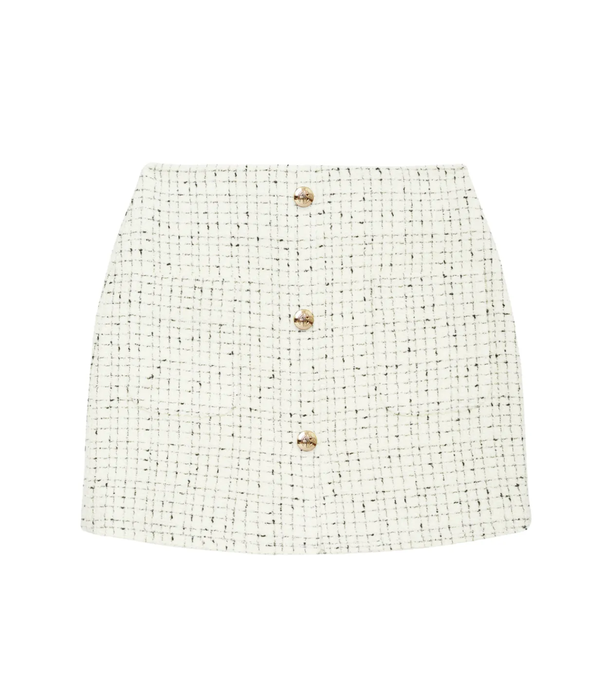 Anine Bing Mateo Skirt in Cream Tweed Outlet